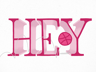 Hey debut first hand lettering hey lettering pink shot type typography
