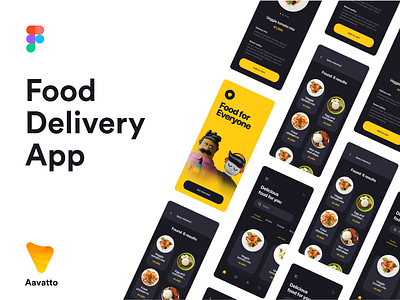 Food Delivery App Designs 3d aavatto app branding character clean design illustration minimal ui ux