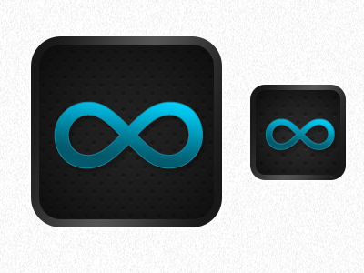 Infinity App Icon by Anthony Cook on Dribbble