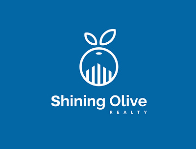 Shining Olive Realty blue logo building building logo design fruit logo fruit with building logo logo minimalistic logo design olive olive logo olive with shining logo professional professional logo design real estate real estate logo realty realty logo shinig shining olive realty logo design