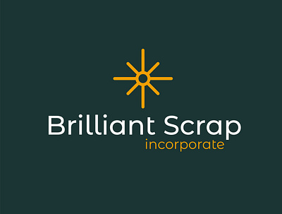 Brilliant scrap Incorporate branding design graphic design illustration logo vector