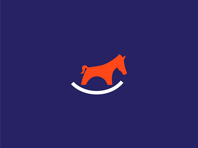 Horse with  smile  logo for toy brand