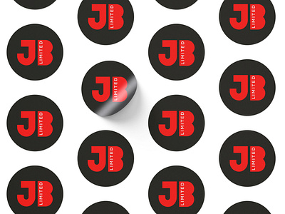 Logo for JB limited. branding construction logo design graphic design jb contruction logo jb logo jb monogram logo monogram red logo