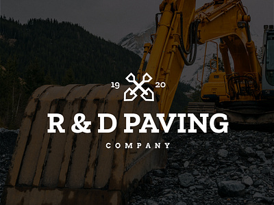 Logo exploration for R & D Paving Co. constructionlogo logo