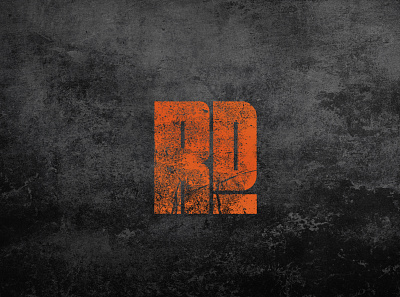 R&D Paving Logo In Grunge Texture branding design graphic design logo paving logo paving logo with r vector