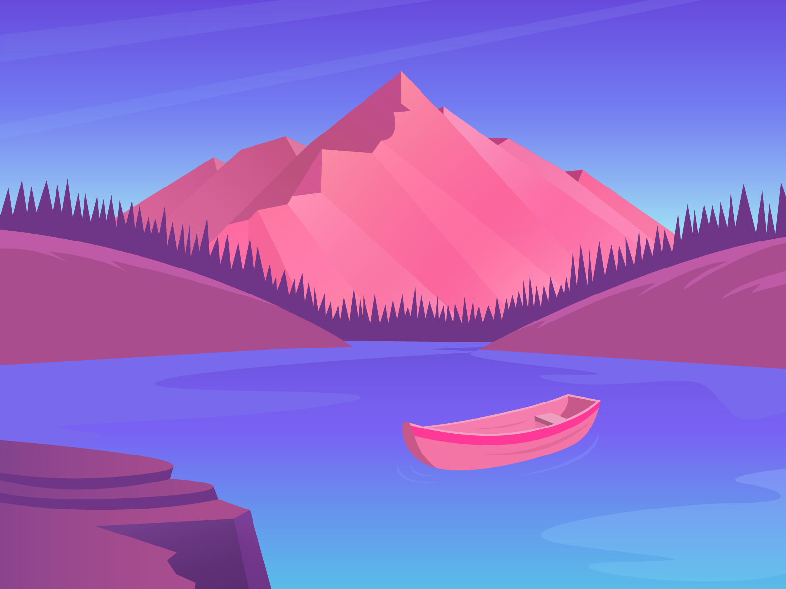 Browse Thousands Of Lake Design Images For Design Inspiration Dribbble   9c4d8edd45ca4b2fa87ee0e1276f2078 