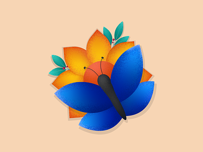 Butterfly butterfly design flower graphic design illustration illustrationdesign leaves