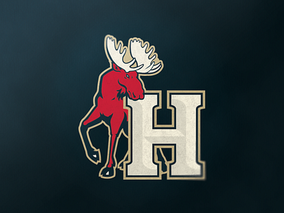 Stoic Moose branding hockey logo logo mark moose stoic typography