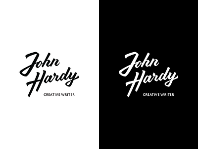 John Hardy Logotype calligraphy creative writer logo word mark