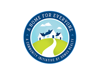 A Home For Everyone badge home house logo