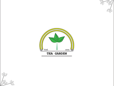 Tea Garden Brand Logo design brand brandidentity branding design flat identitydesign illustration logo logodesign minimal