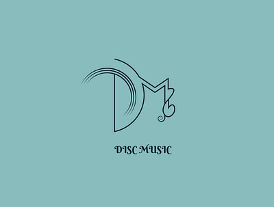 Disc Music Branding brand brandidentity branding design flat identitydesign illustration logo logodesign