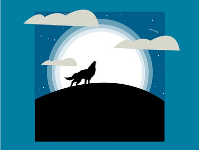 A howl design digital illustration digitalart flat illustration minimal vector