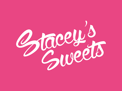 Stacey's Sweets Logo bakery cookies logo pink sweets