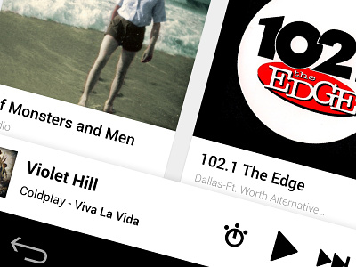 iHeart Radio Player android app i heart radio mobile sketch ui ux
