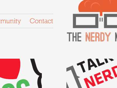 The Nerdy Mind Site gray orange t shirts the nerdy mind website