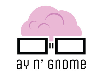 ay n' gnome logo ayngnome logo pink