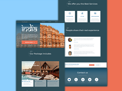 Landing Page - Travel Agency website