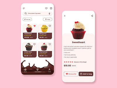 Cupcake E-commerce shop 012 app cake cake shop chocolate chocolates cupcake cupcakes dailyui dailyuichallenge design ecommerce ecommerce app ecommerce design ecommerce shop minimal sweetheart valentine valentine day valentinesday