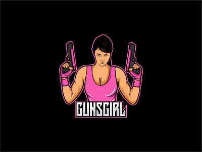 Gun Girl Logo designs, themes, templates and downloadable graphic ...