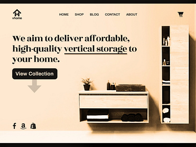 VHOME - Vertical Storage Website UI