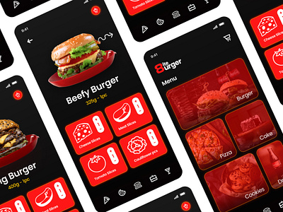 Burger Bite - App UI UX Design