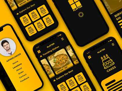 PLATTER - Mobile App UI Design Food