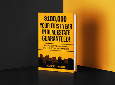 REAL ESTATE MONEY Book Cover Design agents amount bold book book cover book cover design books dollar guaranteed home house market money price real estate realestate silhouette silhouettes silhoutte yellow
