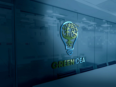 Green idea logo (minimal logo)