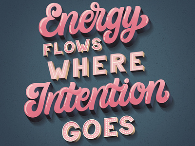 Energy flows where intention goes