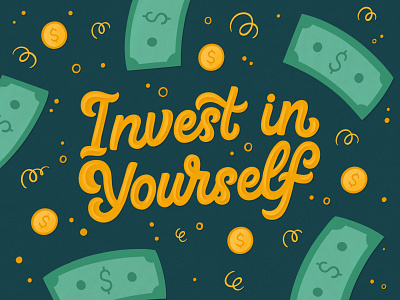 Invest in yourself handlettering illustration lettering lettering art lettering artist type typography