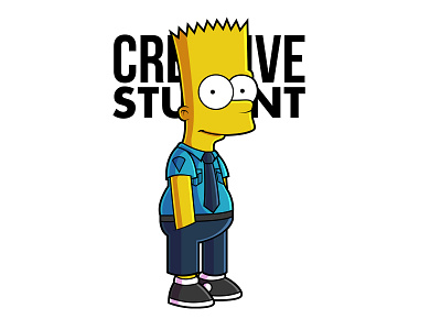 Simpson Student design illustration logo mascot logo tshirtdesign vector