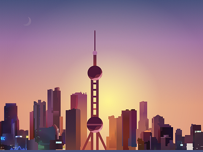 The Oriental Pearl landmark shanghai
