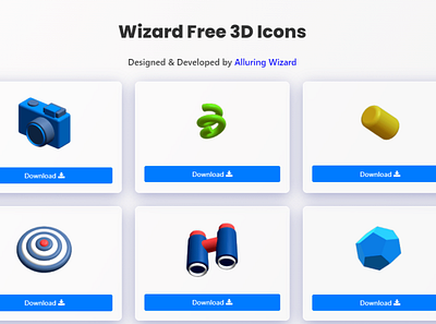 Wizard free 3D icons