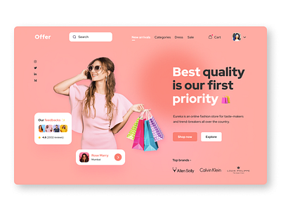 Offer ecommerce design concept