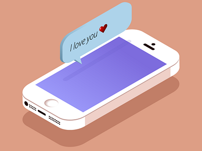 Iphone 5s Isometry illustration iphone isometry minimal vector