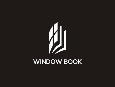 WINDOW BOOK design logo