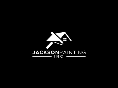 Jackson painting branding design logo vector