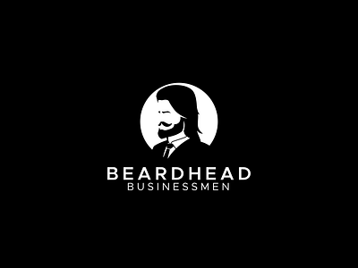 Beardhead branding design logo vector