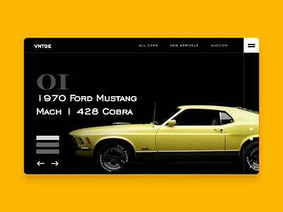 Vintage car shop animation auto automobile car cars felix obinna interaction ux web