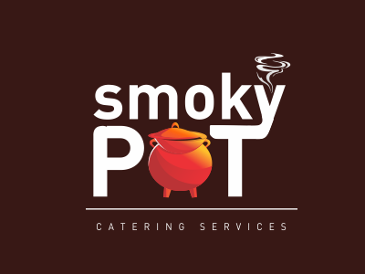 Smoky Pot Office Signage Design catering logo smoky pot