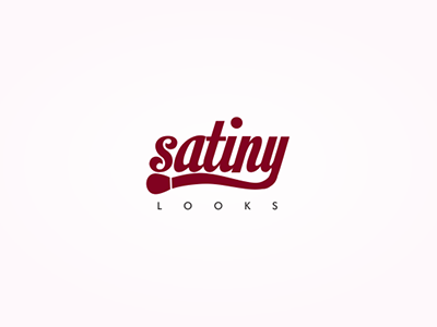 Logo Design for Satiny Looks looks make over makeup salon satiny