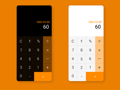 Calculator interface app design ui ux website