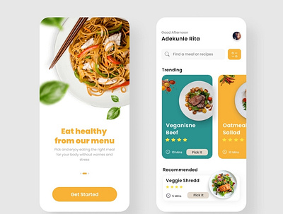 FOOD APP animation app branding design food graphic design ui ux website