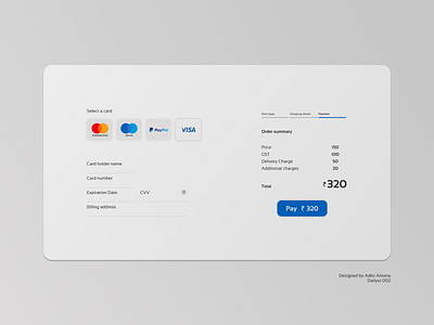 Minimal credit card checkout credit card design gradient minimalism user experience ux web page