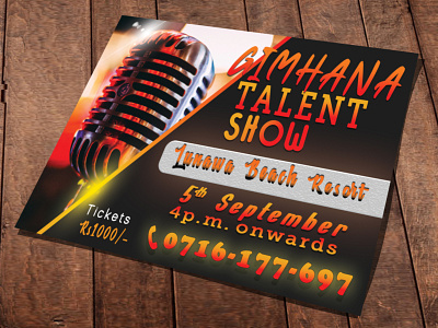 Talent Show Post Card