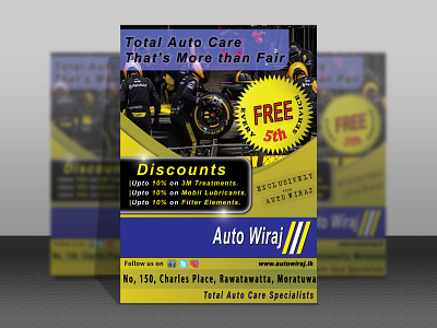 Car Service promotion flyer