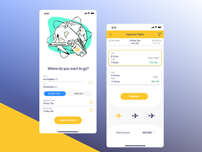 Airline App Design airline app clean mobileapp mobiledesign ui uidesign uiux ux uxdesign