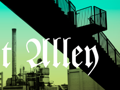 Post Alley blackletter gradient