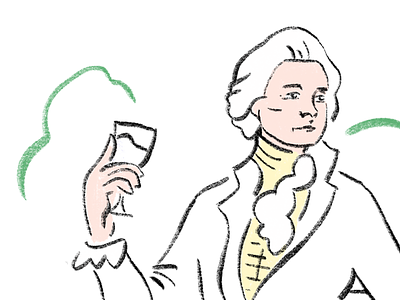 Jefferson the despot bust chalk presidents procreate thomas jefferson